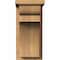 Ekena Millwork Yorktown Smooth Corbel w/Backplate, Western Red Cedar, 7 1/2"W x 12"D x 16"H COR08X12X16YOR01SWR - alternate 2